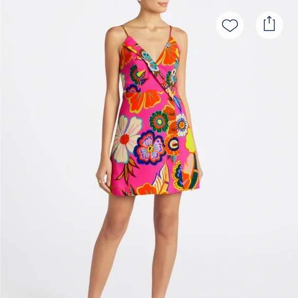 Floral Pink Mini Dress - Picture 3 of 8